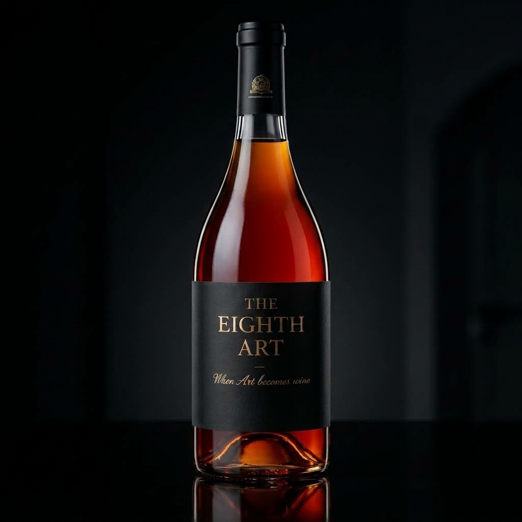 Botella de vino The Eighth Art, edición Red Amber