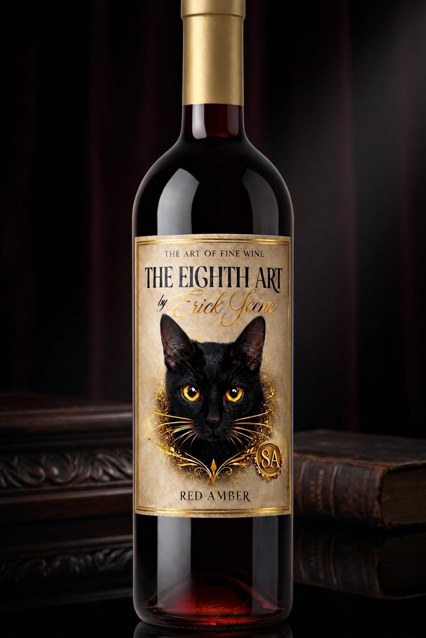 Botella de vino The Eighth Art, edición Red Amber